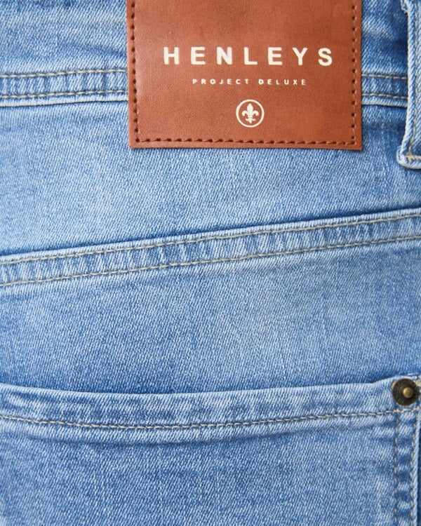 Henleys Breeze Straight Fit Jeans Light Wash
