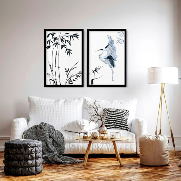 Set of 2 Japanese Wall Art For A Hallway