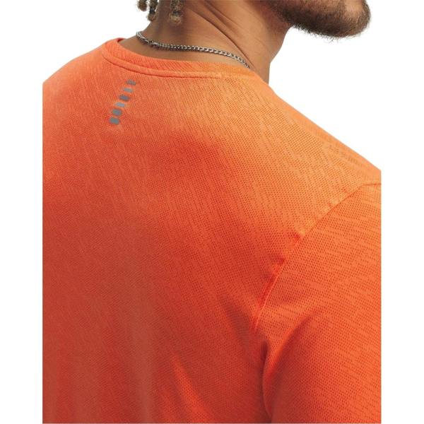 Under Armour Mens Launch Camo Regular Running T-Shirt - Orange - 