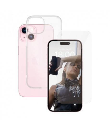 PanzerGlass Panzer Glass 2 in 1 Bundle for iPhone 15 6.1" Clear - BULKSAFE95576