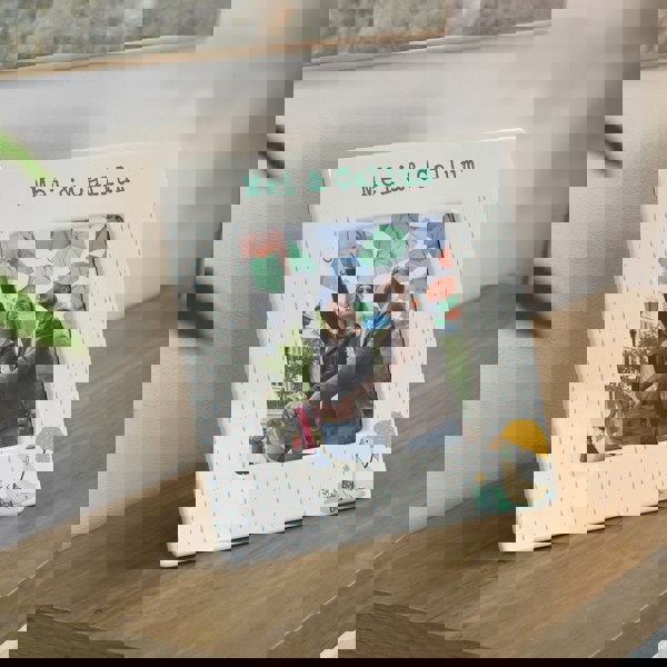 Personalised Memento Company Personalised Puddle Duck Ceramic 4x4 Frame