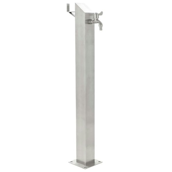 Berkfield Garden Water Column Stainless Steel Square 95 cm