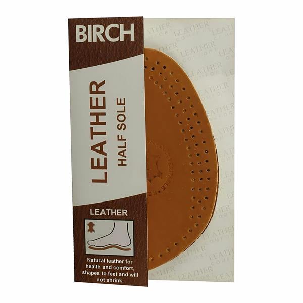 BIRCH Leather Half Insoles for Women - Shoe Comfort Inserts