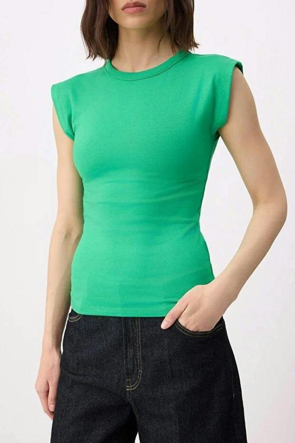 WOVCOR Viscose Fitted Knit Blouse