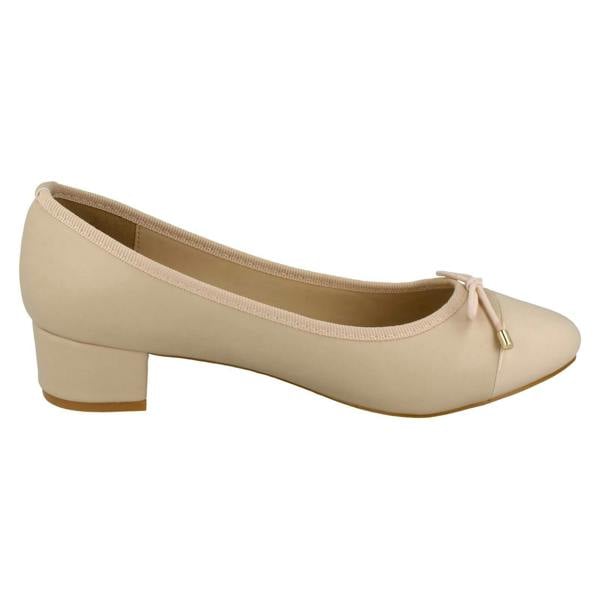 Spot On Ladies Spot On Mid Heel Court Shoes