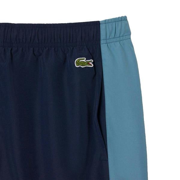 Lacoste Mens Colour Block Swimming Trunks - Navy - 