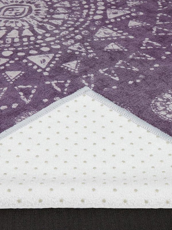 Manduka Yogitoes rSKIDLESS Mat Yoga Towel - Geija Purple