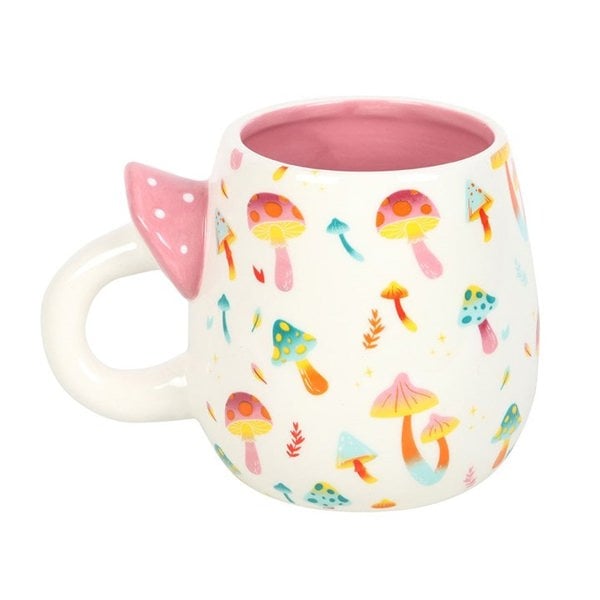 Serano Funky Fungi Print Mug with Mushroom Handle
