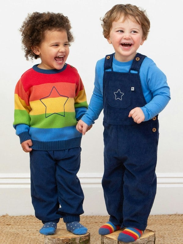 Kite Boys Organic Rainbow Star Jumper