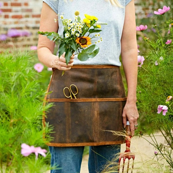 Paper High Personalised Buffalo Leather Gardening Tool Belt