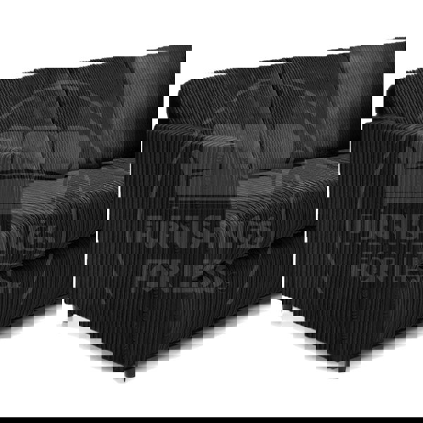 Ferguson Full Jumbo Cord 5 Seater 2 Corner 2 Sofa Full Back - 7