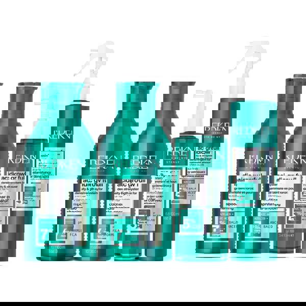 Redken Acidic Grow Full System Shampoo Conditioner Serum Spray