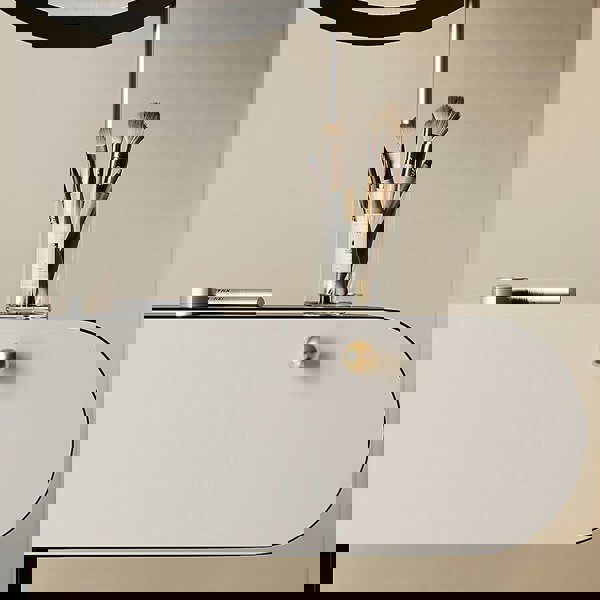 Suzuki Small Dressing Table With Mirror, Slimline Dressing Table-Weilai Concept-Weilai Concept