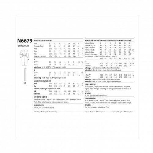 New Look Sewing Pattern 6679, Dresses, Belts for Women, A (6-8-10-12-14-16-18) - Intermediate