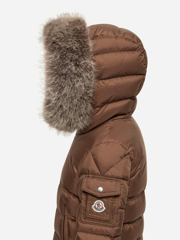 Moncler Enfant Boys Down Padded New Byronf Jacket in Brown