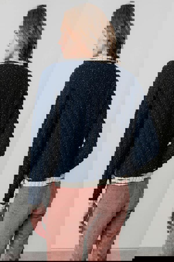 Lily & Me Adelia Tie Front Cardigan Navy