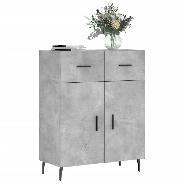 Berkfield Sideboard Concrete Grey 69.5x34x90 cm Engineered Wood