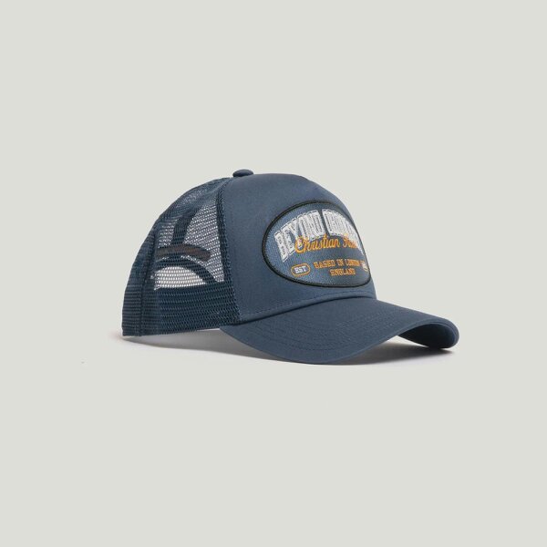Christian Rose Beyond Ordinary Trucker Cap - Navy/Cream/Orange