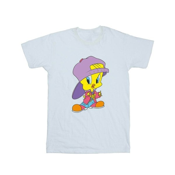 Looney Tunes Mens Tweety Pie Hip Hop T-Shirt - White