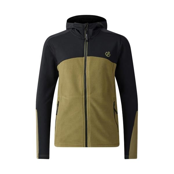 Dare 2B Childrens/Kids Thriving IV Fleece Jacket - Black/Martini Olive - 