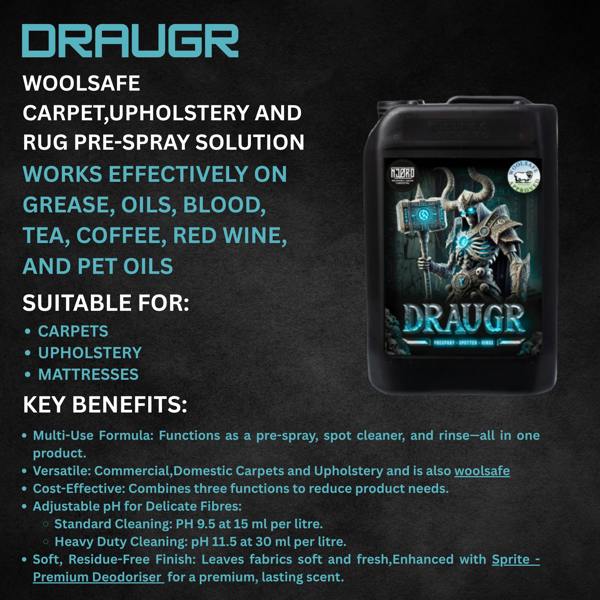 Equip2clean DRAUGR Enzyme Carpet & Upholstery Pre-Spray