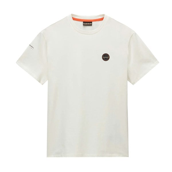 Napapijri S Badge T-Shirt White Heron