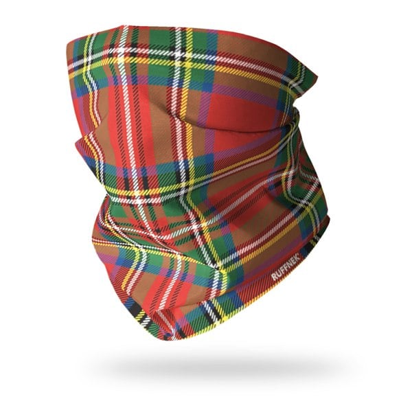 RUFFNEK Royal Stewart Tartan Snood Tube Scarf