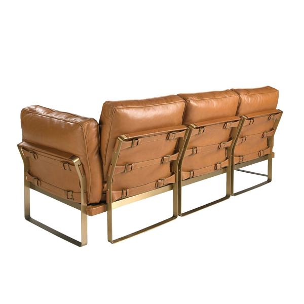Angel Cerdá Camel leather sofa 6229/6230