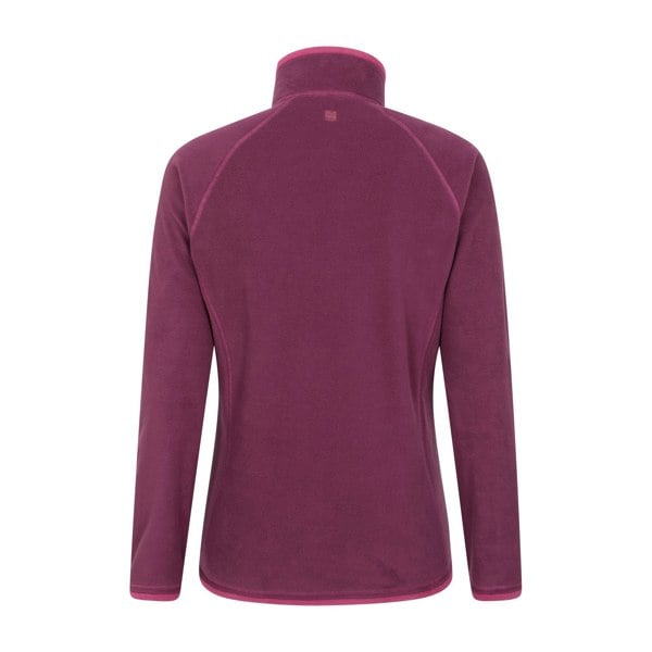 Mountain Warehouse Women's Montana Half Zip Fleece Top - Berry