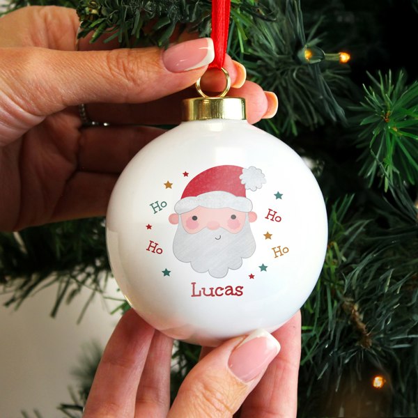 Personalised Memento Company Personalised Santa Christmas Bauble