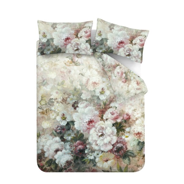 RHS Rose Bloom 200 Thread Count Cotton Reversible Duvet Cover Set