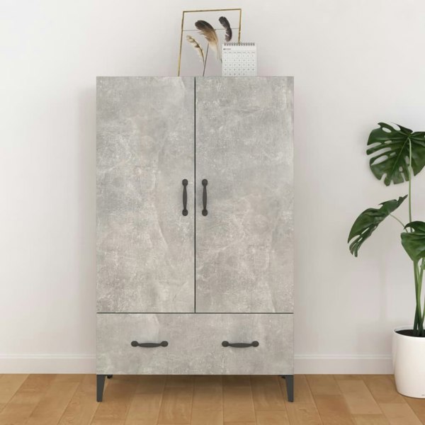 Berkfield Highboard Concrete Grey 70x31x115 cm Engineered Wood