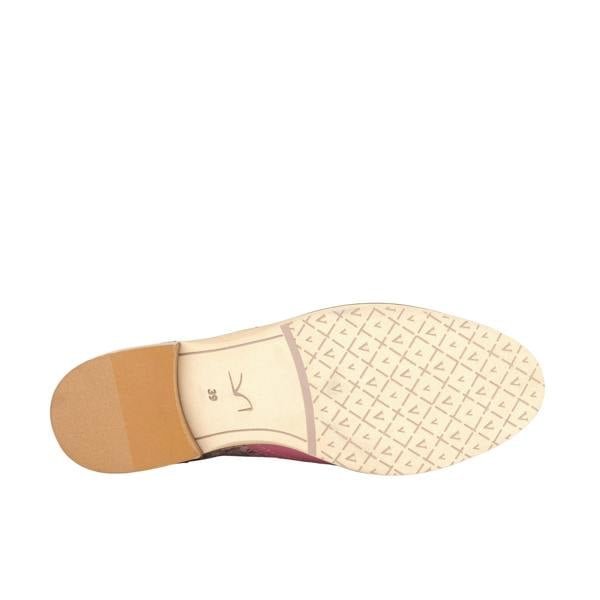 Embassy London Vivienne - Pink Paisley - Women's oxford lace-up shoe with brogue details