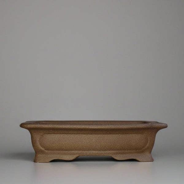 Yorkshire Bonsai 17cm Premium Unglazed Bonsai Pot | Rectangle | 17cm x 13cm x 5cm | Brown