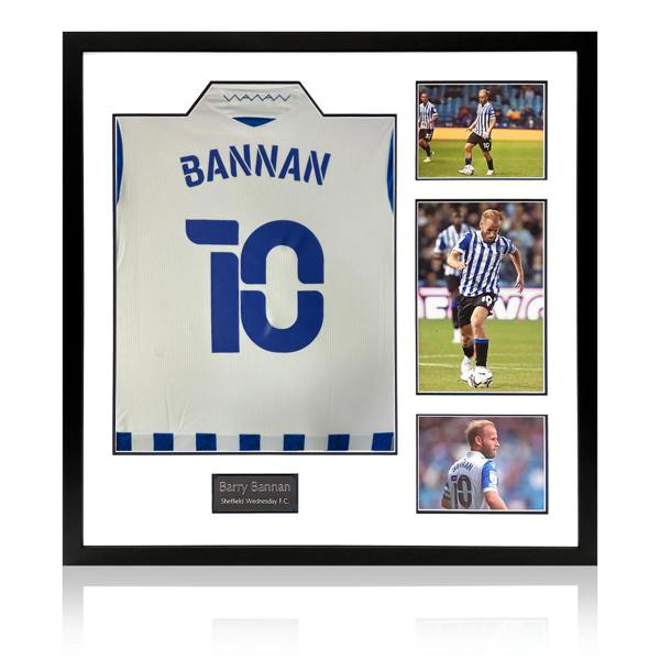 Barry Bannan Signed Sheffield Wednesday 21/22 Shirt Elite Frame