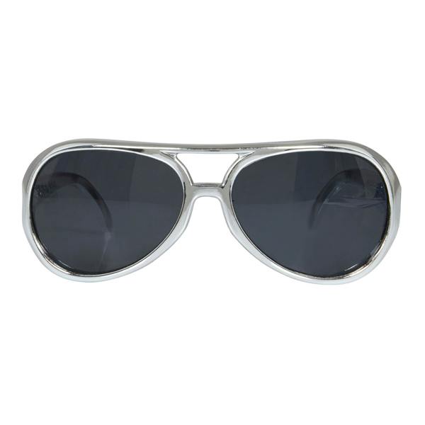 Bristol Novelty Unisex Adults Rock Star Sunglasses - Silver