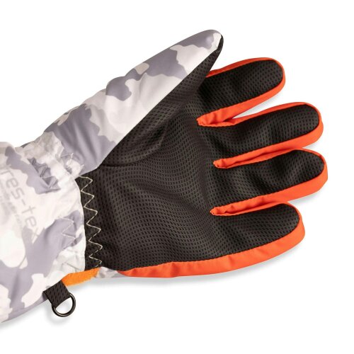 Trespass Kids Laggan Camo Winter Gloves - Grey