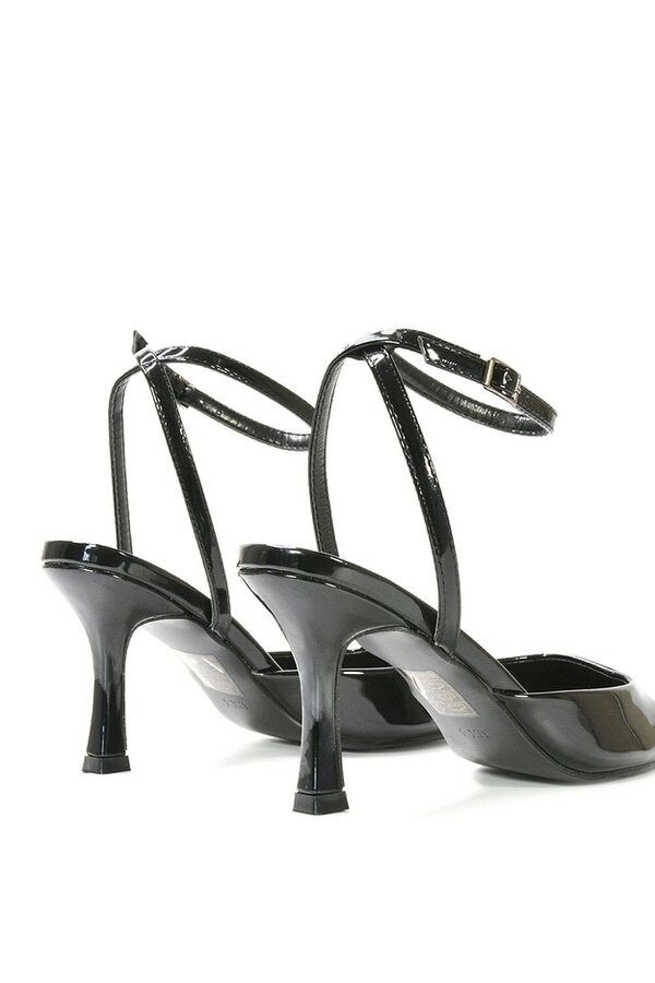 XY LONDON Pointed Toe Stiletto Heels With Ankle Strap