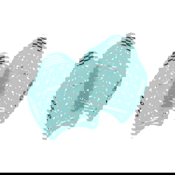 Speedo Power Plus Paddle in blue with ergonomic aqua green design