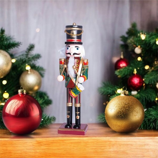 St Helens 30Cm Classic Wooden Nutcracker Soldier