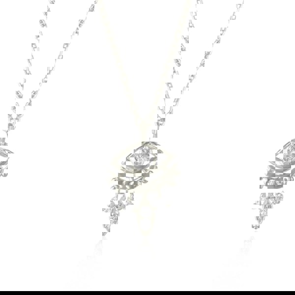 Spero London Sterling Silver Eye Evil Eye Pendant Necklace