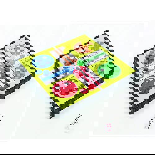 KAV Magnetic Ludo Travel Board Game Set | Indian Parchis Portable Classic Strategy Play Set for 2 to 4 Players | Parcheesi Dice Games, Gift