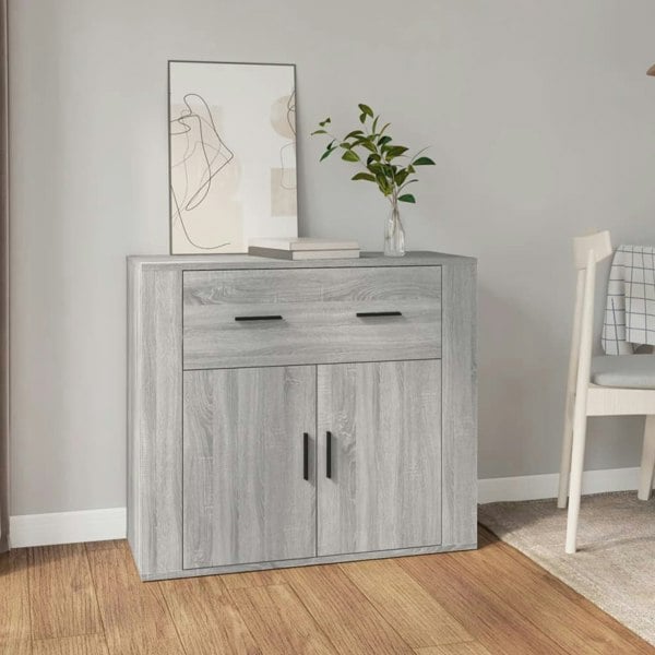 Berkfield Sideboard Grey Sonoma 80x33x70 cm Engineered Wood