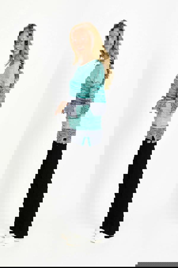 Ottoman Marl Colour Block Jumper