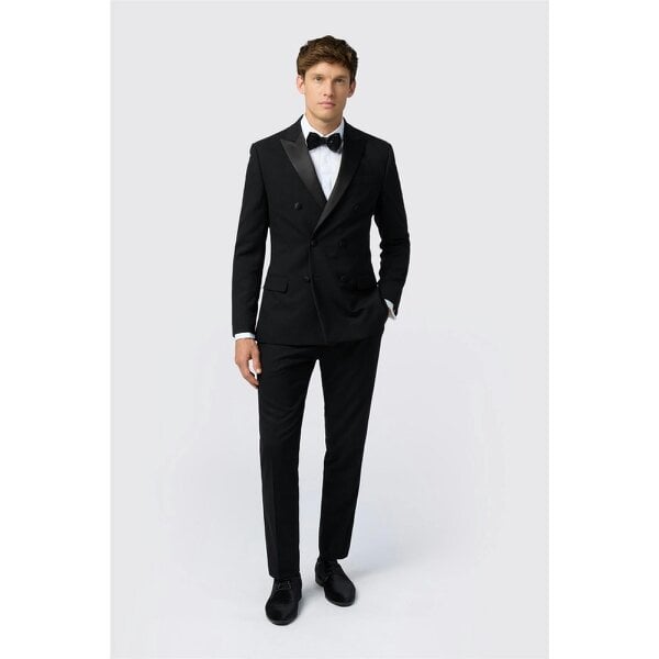 Antique Rogue Slim Fit Huxley Double Breasted Tuxedo Jacket