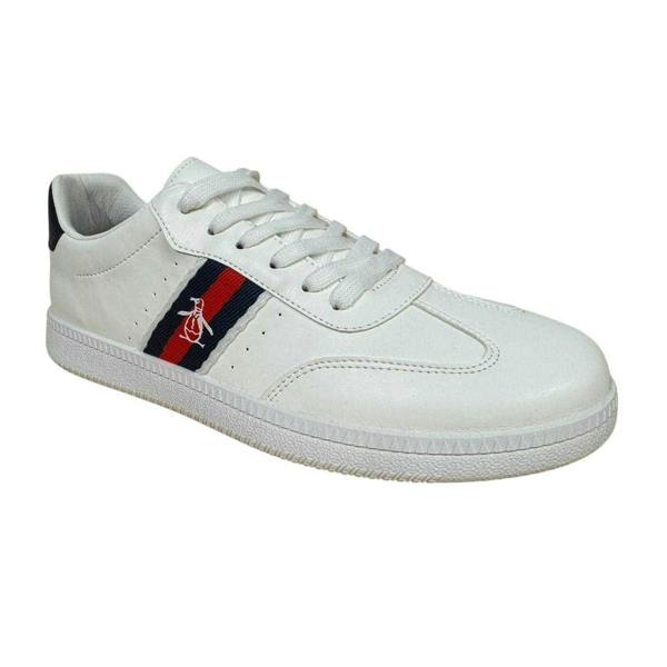 Original Penguin Mens Flat Trainers - White - 