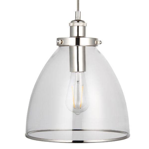 Pagazzi Lighting Brunswick Polished Nickel Ceiling Pendant