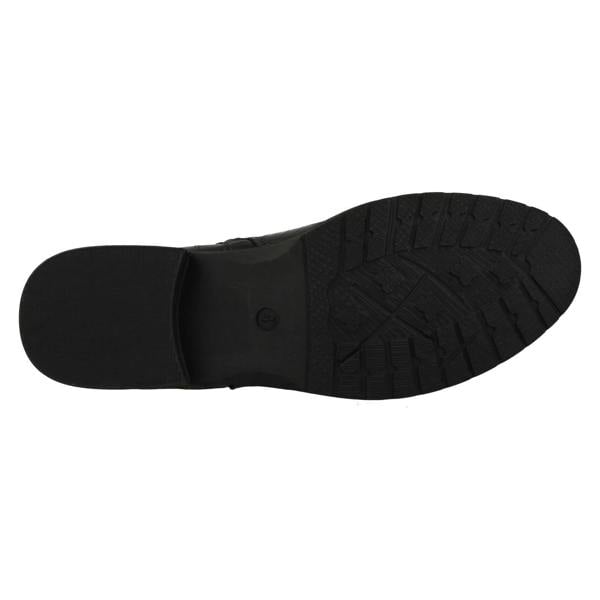 Spot On Ladies Spot On Croc Detailed Ankle Boots F51196