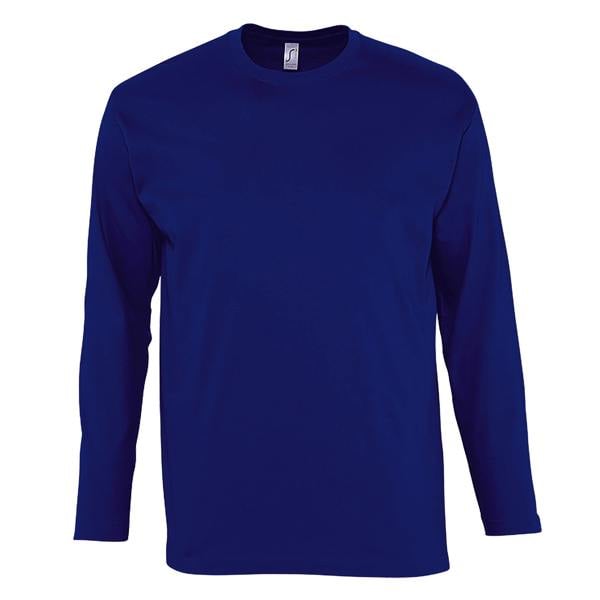 SOLS Mens Monarch Long Sleeve T-Shirt - Ultramarine
