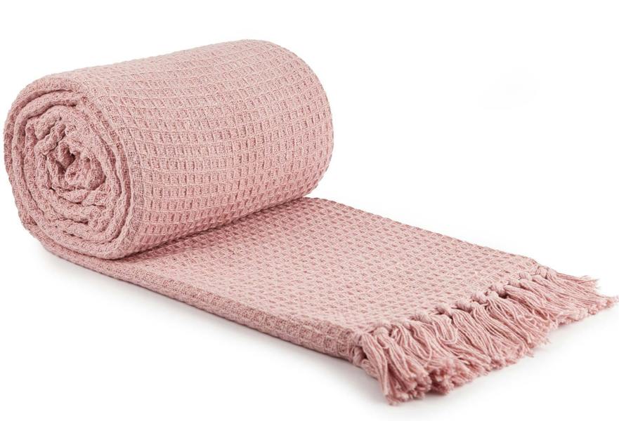 Honeycomb Throw 50x60" Blush